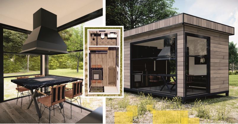 18 m² Dağ Evi Konsepti: Tek Parça, Fonksiyonel ve Panoramik Yaşam Alanı