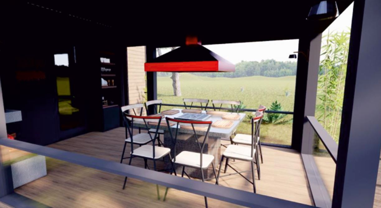 Mangal ve Şömineli Villa Yanı Kulübe: Lüks Bahçe ve Sosyal Yaşam Alanı