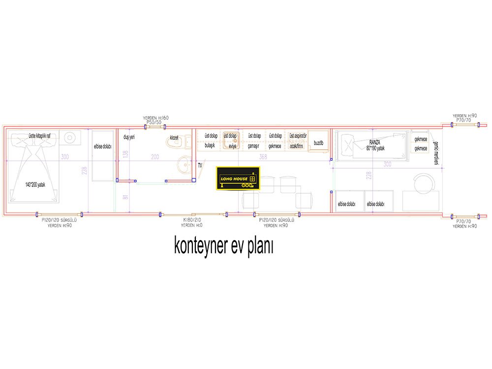 Long House Model 30: O4 Belgeli, Kompakt ve 2 Yatak Odalı Mobil Ev